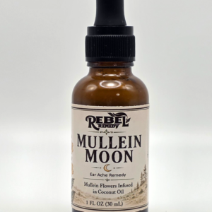 Rebel Remedy Mullein Ear Comfort Oil with mullein flowers and coconut oil 1 fl oz