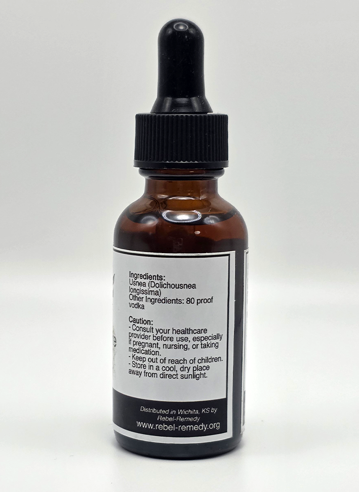Rebel Remedy Usnea Tincture Old Man’s Beard 1 fl oz herbal extract
